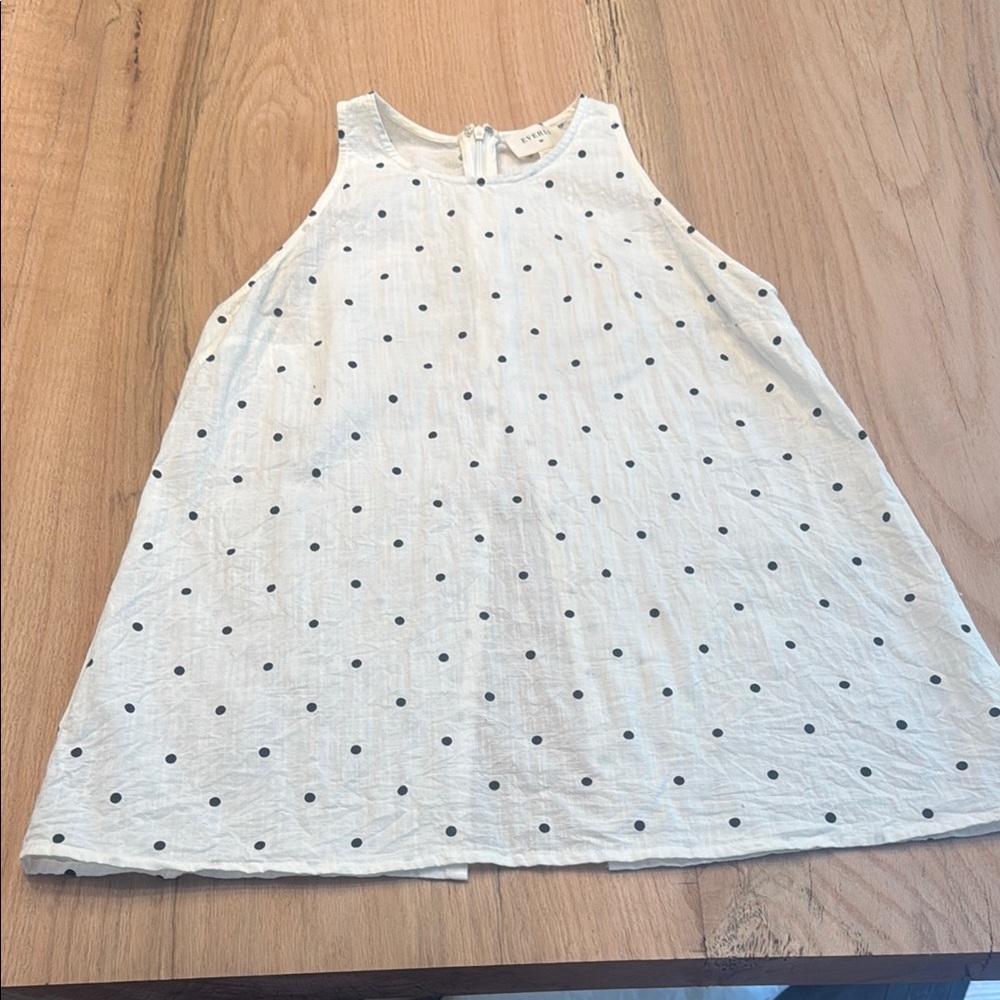 Everly Black Polka Dot Sleeveless Dress